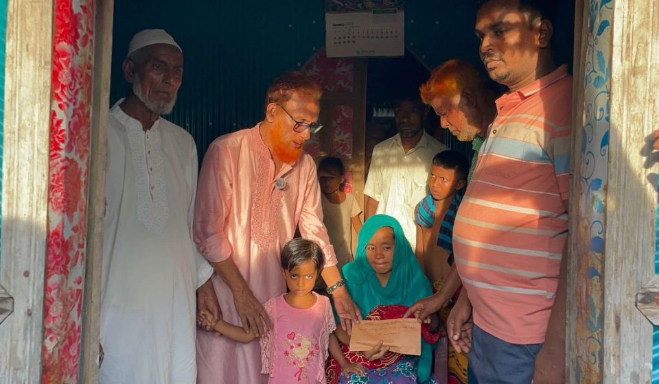 ৯ তলা ভবন থেকে পড়ে নিহত সেই ৩ শ্রমিকের পরিবারের পাশে ছাত্রদলের সাধারণ সম্পাদক নাছির উদ্দীন নাছির।