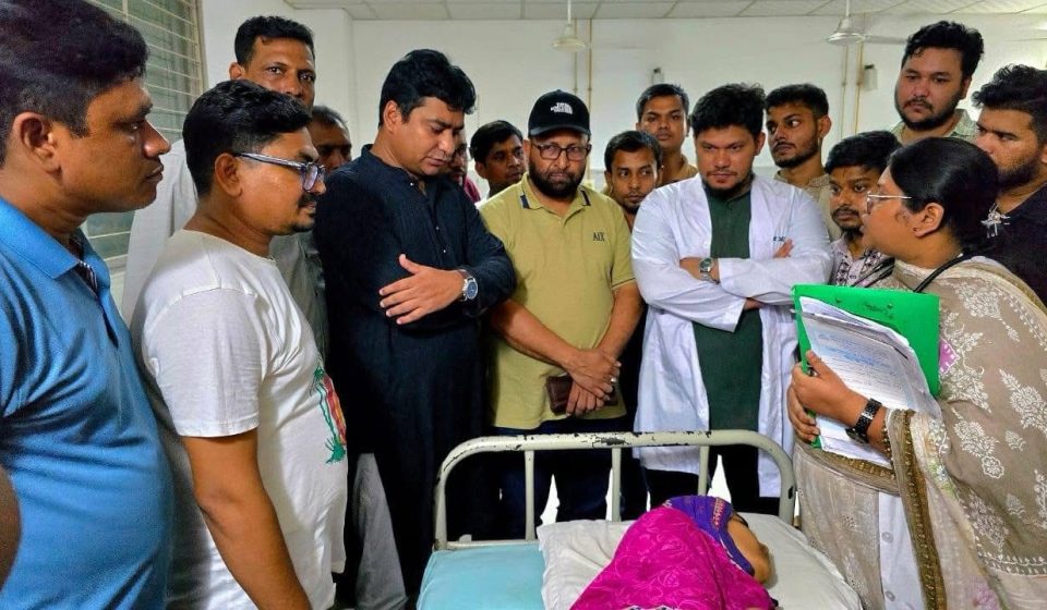 ক্যান্সার আক্রান্ত জান্নাতের পাশে মানবিক ছাত্রনেতা নাছির উদ্দীন নাছির
